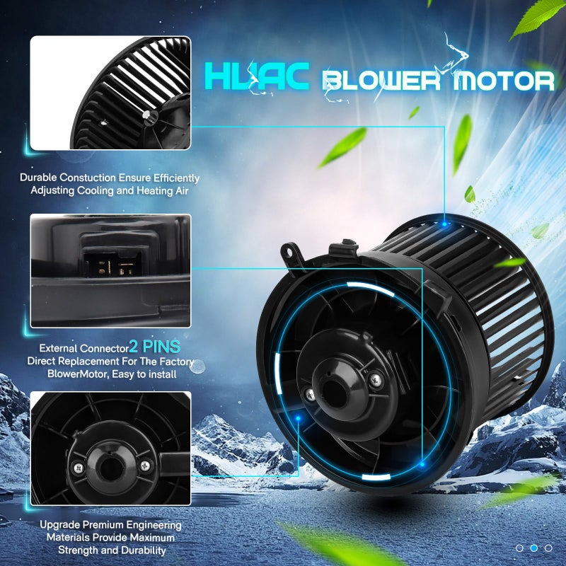 ILONPA HVAC Blower Motor Fan Fits for 2014-2015 Nissan Rogue Select, 2007-2012 Nissan Sentra, 2008-2013 Nissan Rogue 27225-ET10A 27225-JM01B 27225EN000 700253 - Image 4